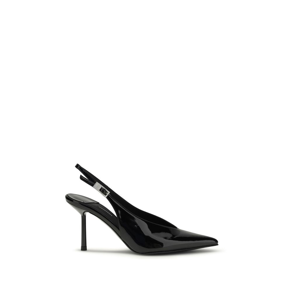 LE SILLA Black Clivage Slingback Pumps schwarz