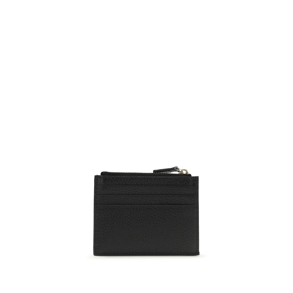 Valentino Garavani Black Calf Leather Bos Taurus Wallet Curated Luxury Accessories by Orvyn