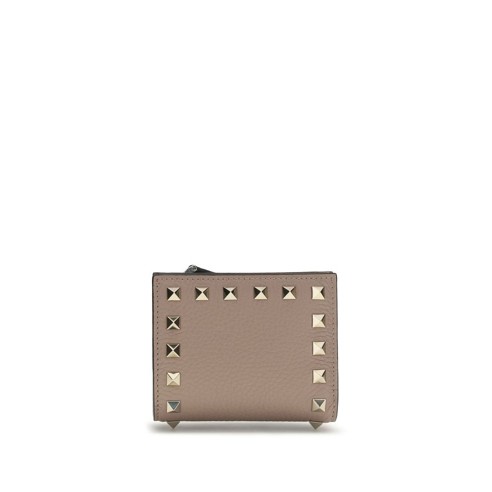 Valentino Garavani Gray Calf Leather Bos Taurus Wallet Curated Luxury Accessories by Orvyn