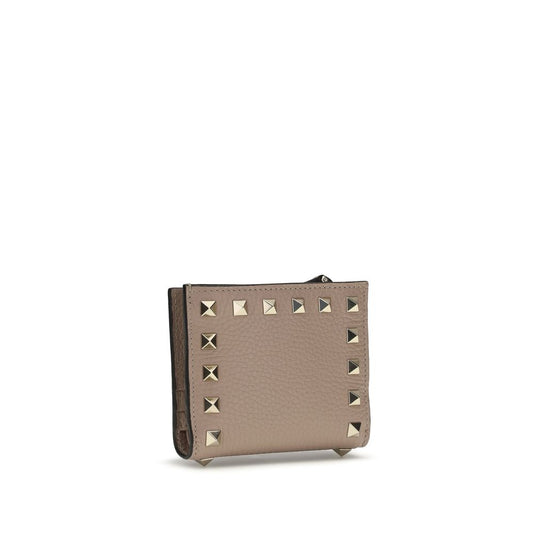 Valentino Garavani Gray Calf Leather Bos Taurus Wallet Curated Luxury Accessories by Orvyn