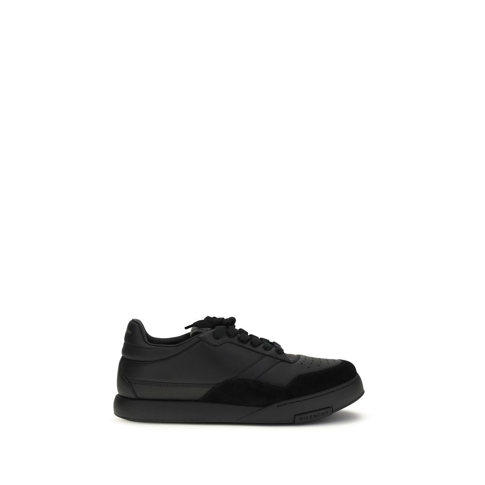 Givenchy Black Calf Leather Bos Taurus Low Top Sneakers Curated Luxury Accessories by Orvyn
