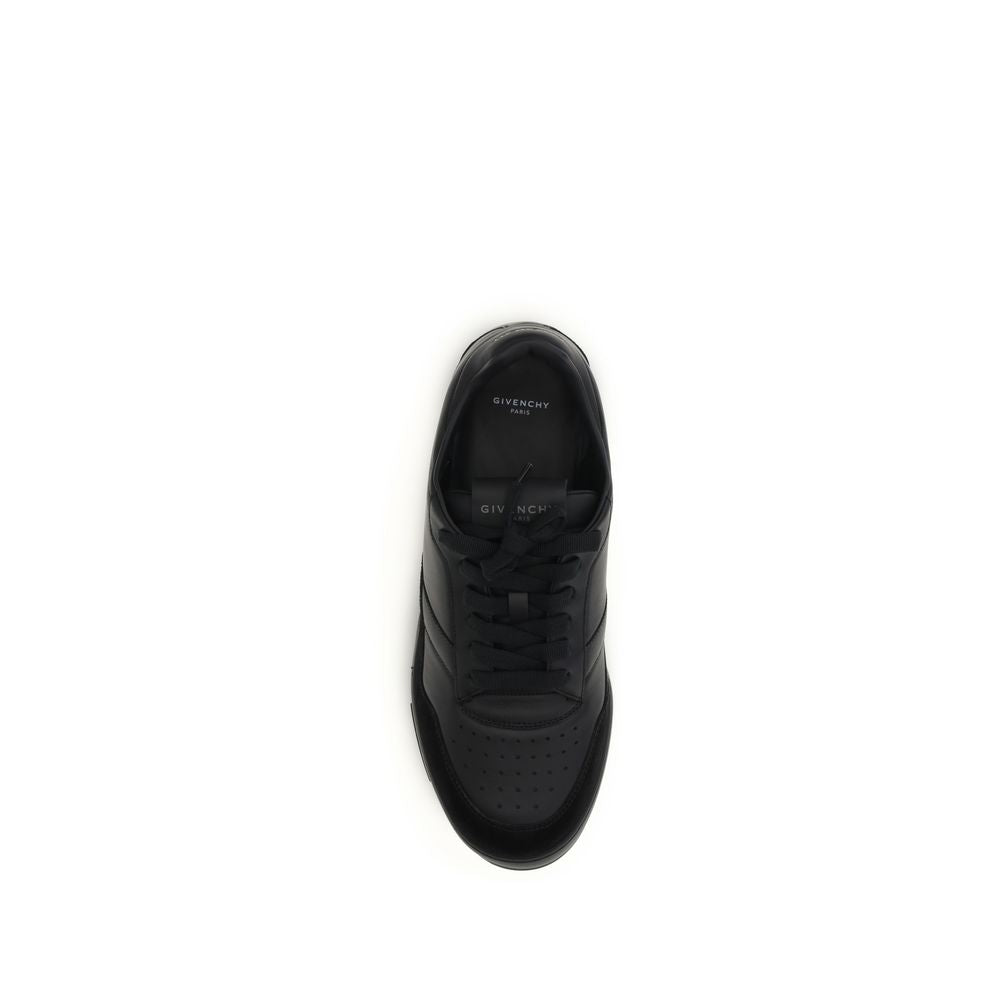 Givenchy Black Calf Leather Bos Taurus Low Top Sneakers Curated Luxury Accessories by Orvyn
