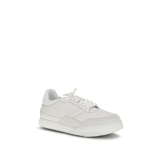 Givenchy White Calf Leather Bos Taurus Low Top Sneakers Curated Luxury Accessories by Orvyn