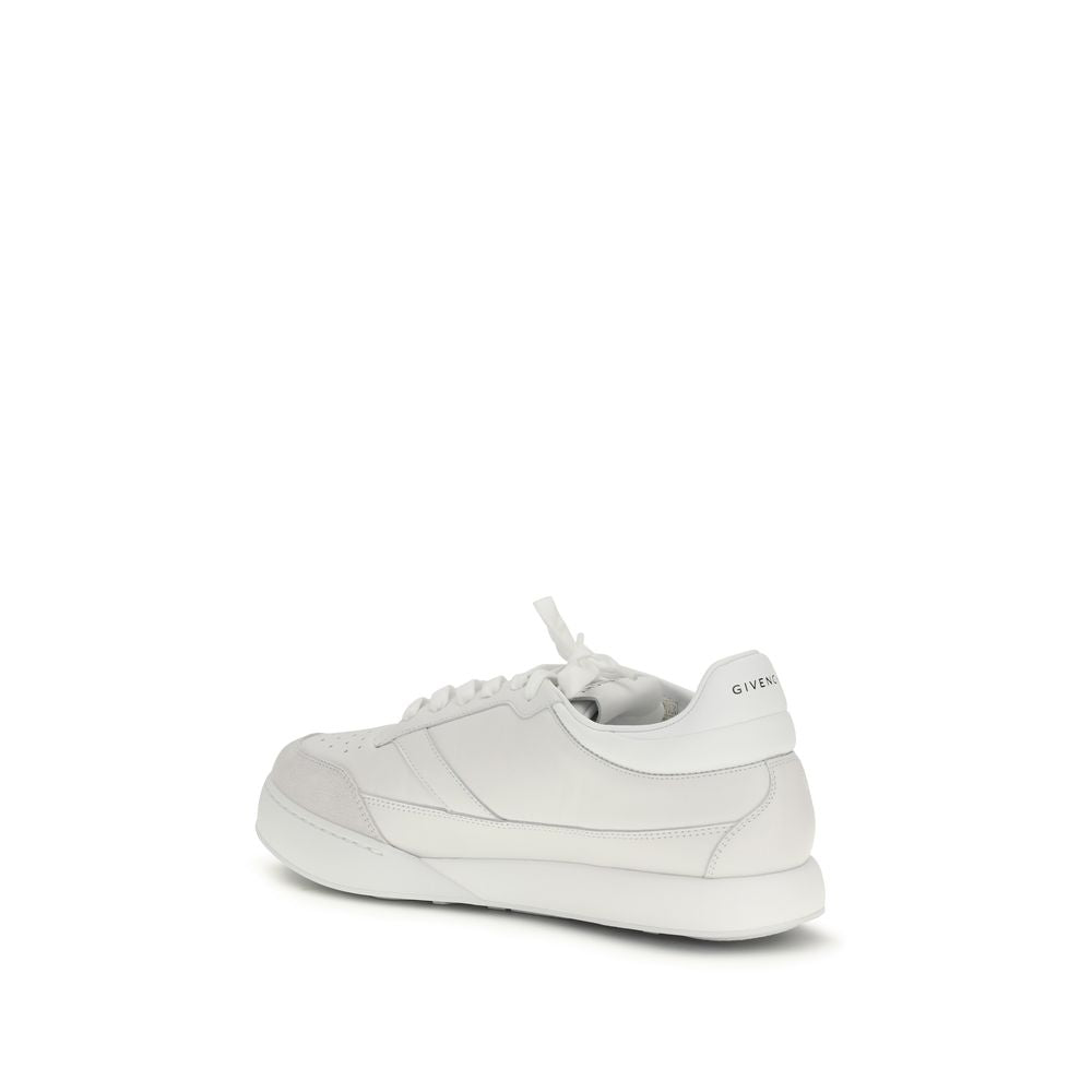 Givenchy White Calf Leather Bos Taurus Low Top Sneakers Curated Luxury Accessories by Orvyn