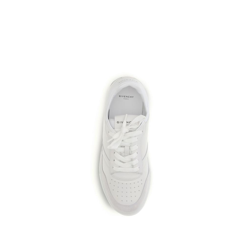 Givenchy White Calf Leather Bos Taurus Low Top Sneakers Curated Luxury Accessories by Orvyn