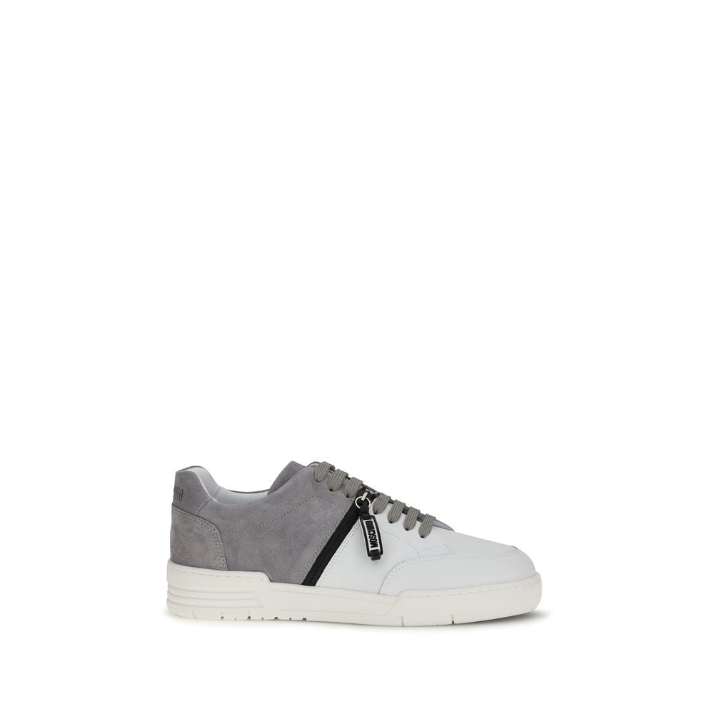 Moschino Multicolor Calf Leather Bos Taurus Low Top Sneakers Curated Luxury Accessories by Orvyn