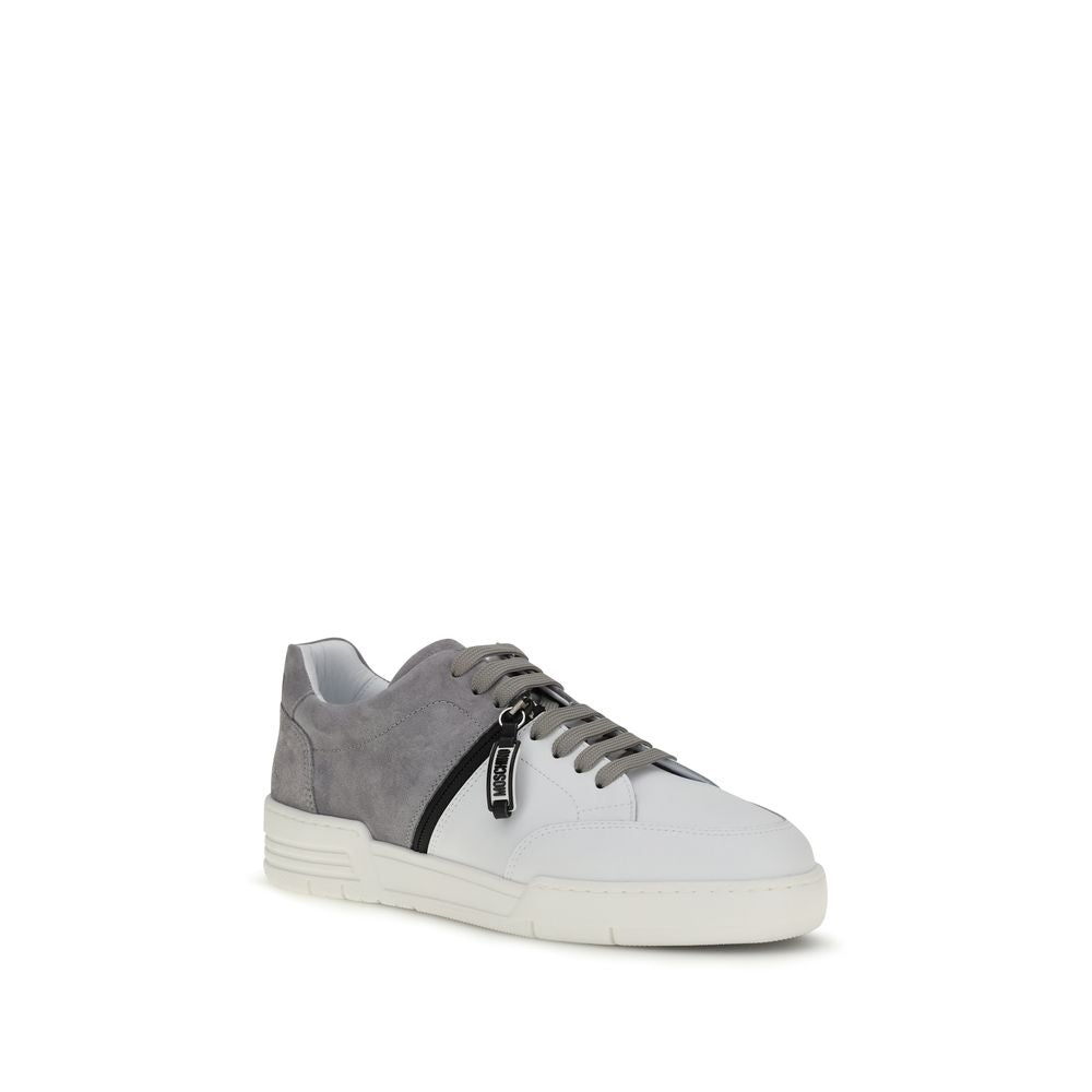 Moschino Multicolor Calf Leather Bos Taurus Low Top Sneakers Curated Luxury Accessories by Orvyn