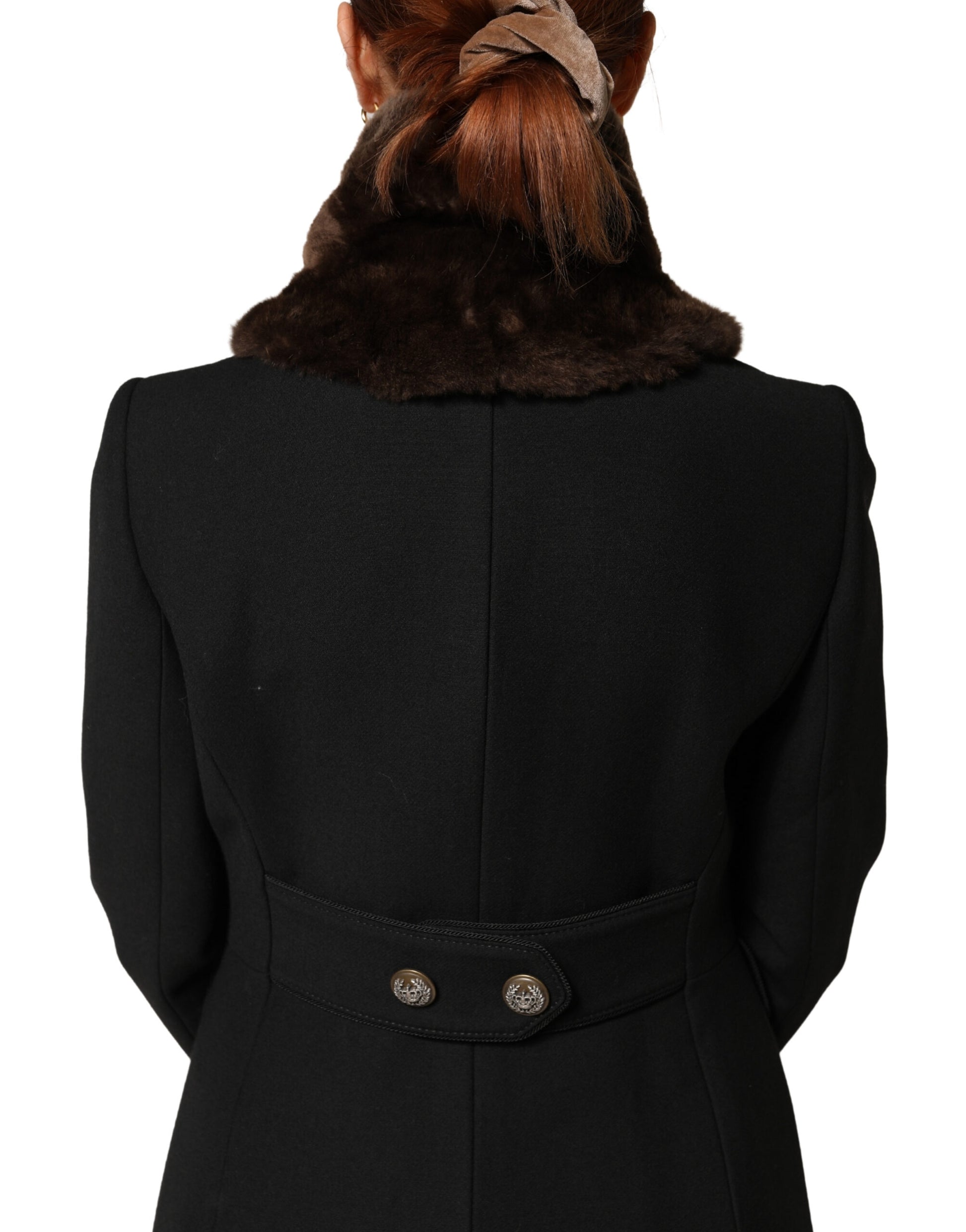 Dolce & Gabbana Brown Fur Shoulder Collar Neck Wrap 60cm x 14cm Scarf Curated Luxury Accessories by Orvyn