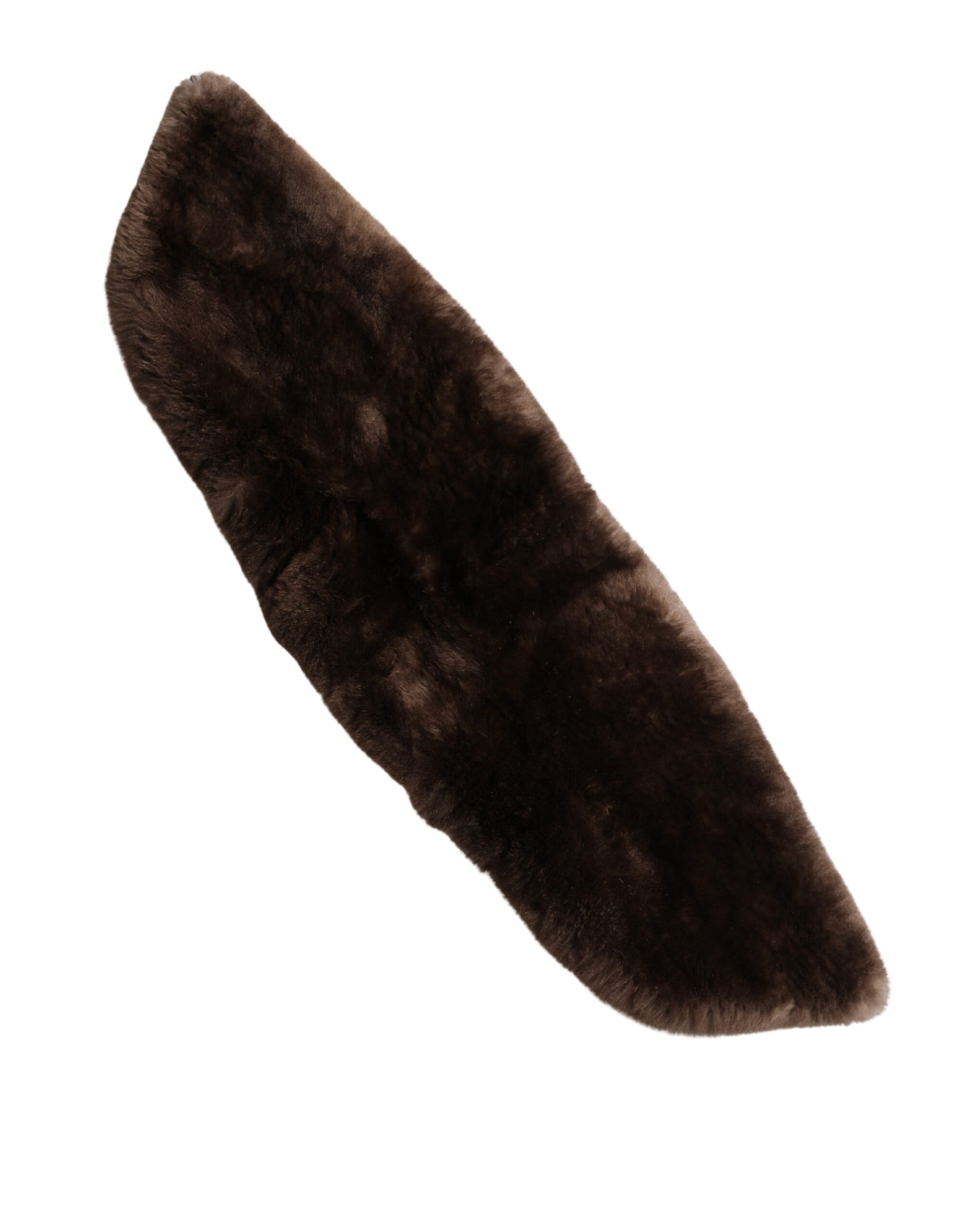Dolce & Gabbana Brown Fur Shoulder Collar Neck Wrap 60cm x 14cm Scarf Curated Luxury Accessories by Orvyn