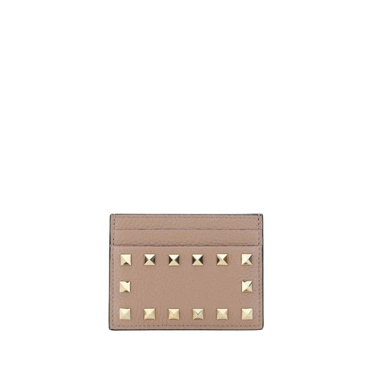 Valentino Garavani Beige Calf Leather Bos Taurus Wallet Curated Luxury Accessories by Orvyn
