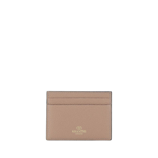 Valentino Garavani Beige Calf Leather Bos Taurus Wallet Curated Luxury Accessories by Orvyn