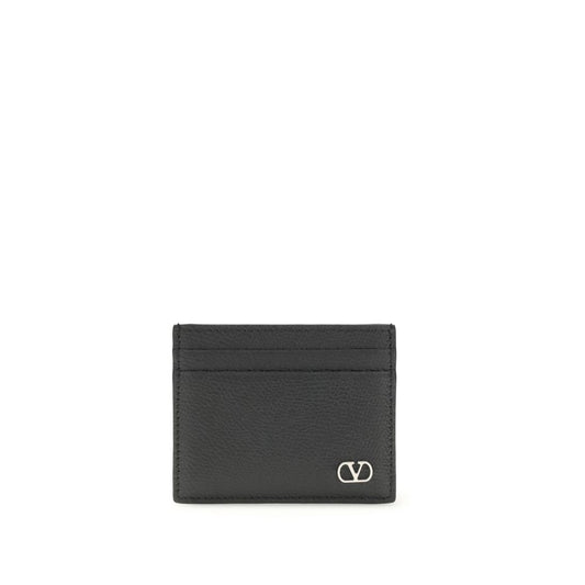 Valentino Garavani Black Calf Leather Bos Taurus Wallet Curated Luxury Accessories by Orvyn
