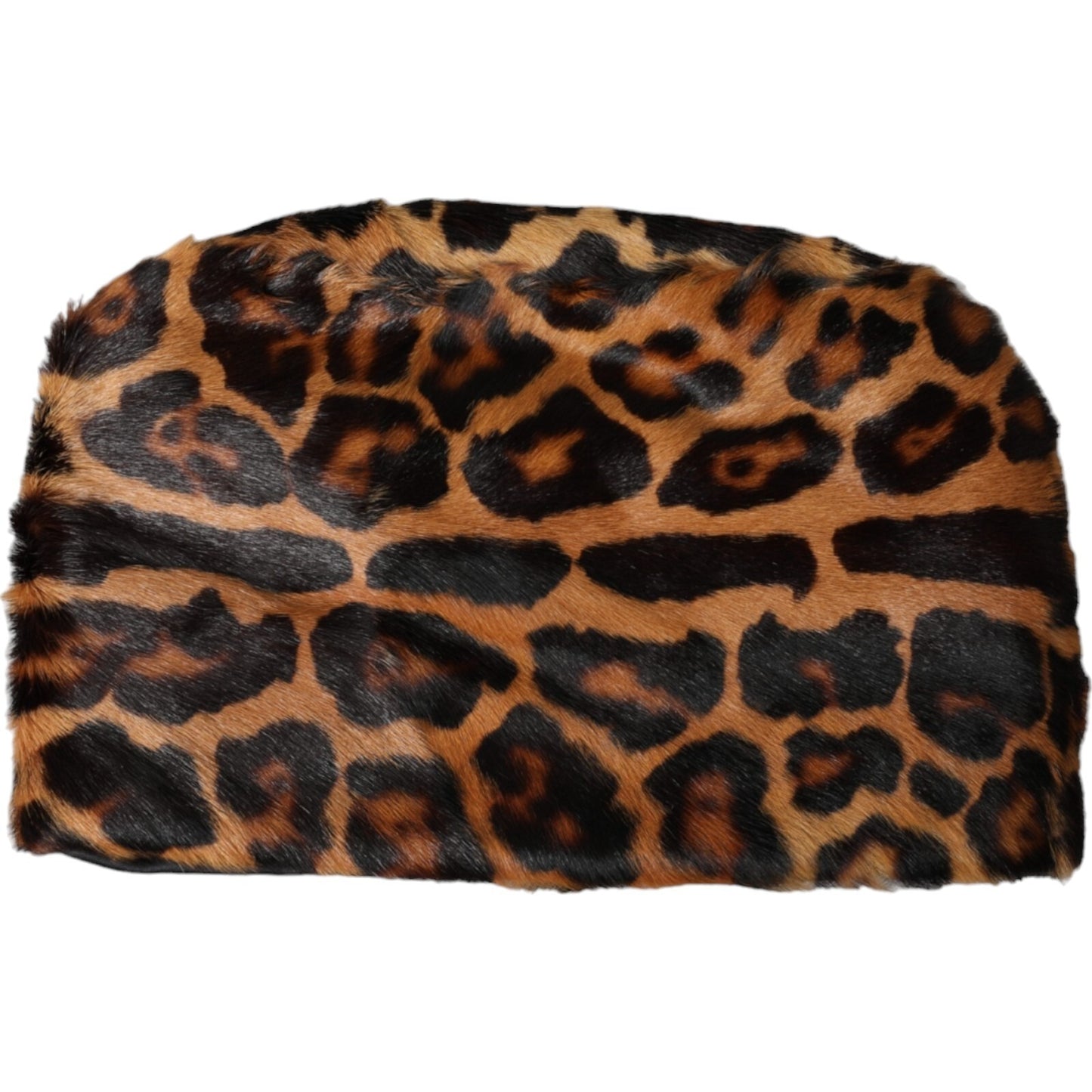 Dolce & Gabbana Brown Leopard Fur Women Bucket Capello Hat Curated Luxury Accessories by Orvyn