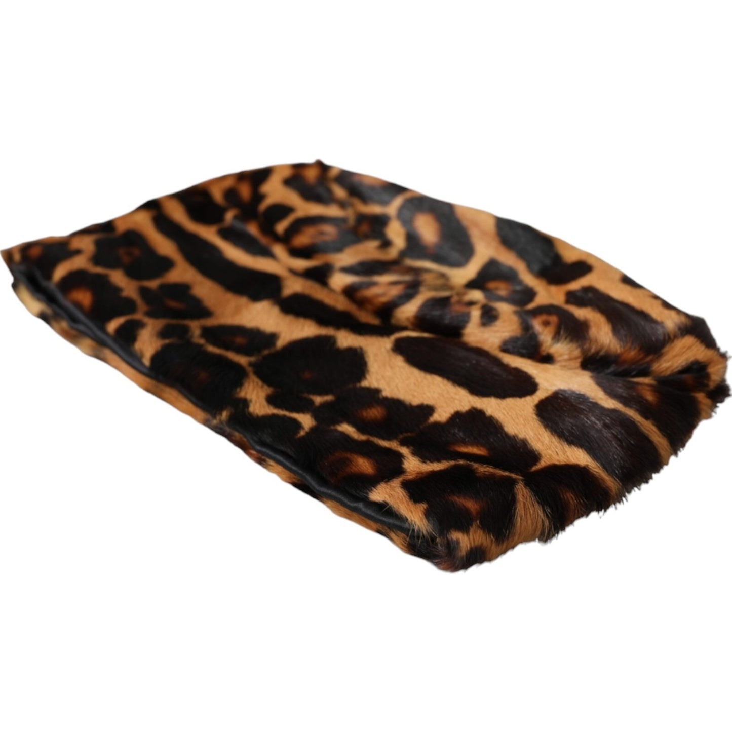 Dolce & Gabbana Brown Leopard Fur Women Bucket Capello Hat Curated Luxury Accessories by Orvyn
