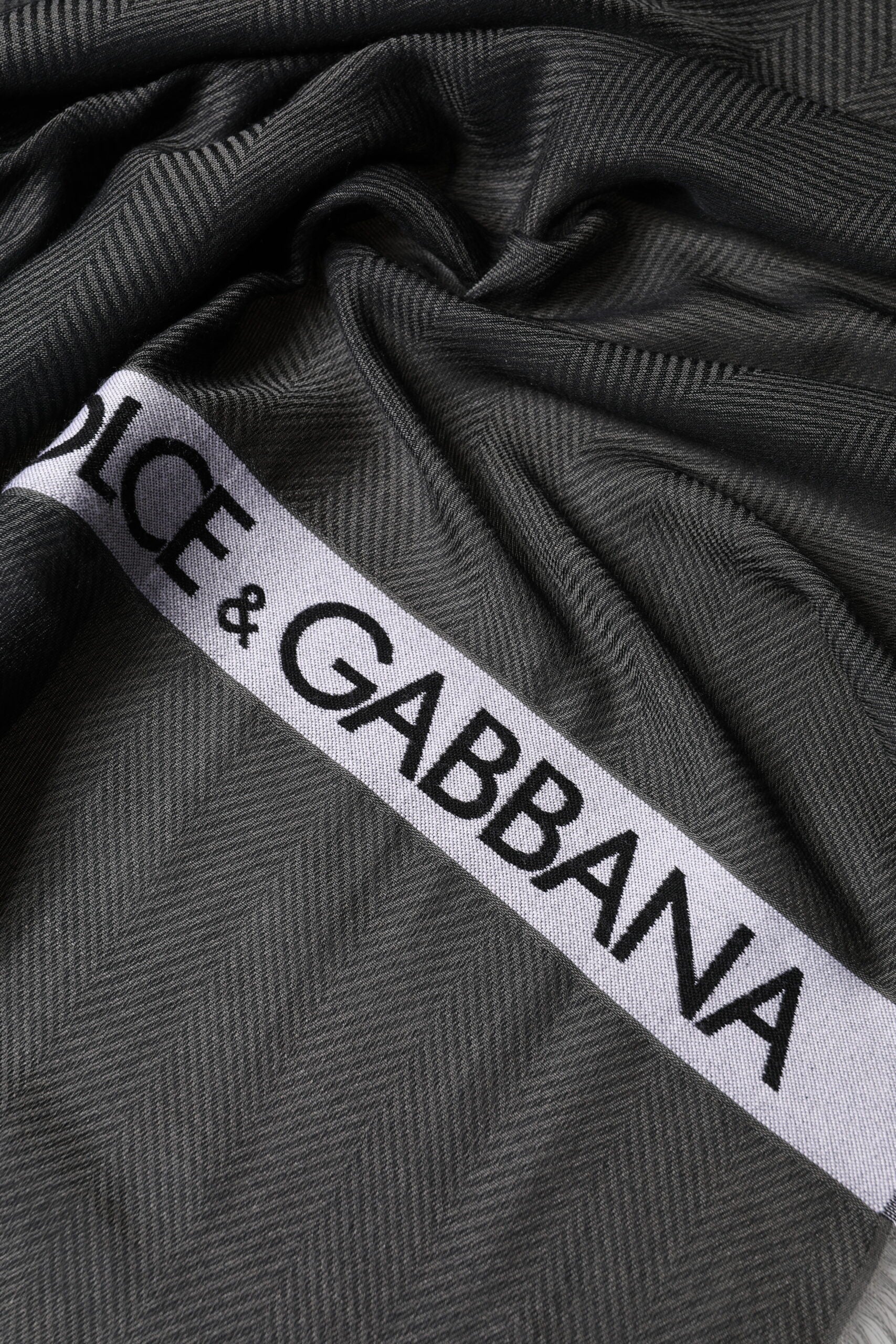 Dolce & Gabbana Black Modal Warmer Shawl Fringes 140cm x 134cm Men Scarf Curated Luxury Accessories by Orvyn