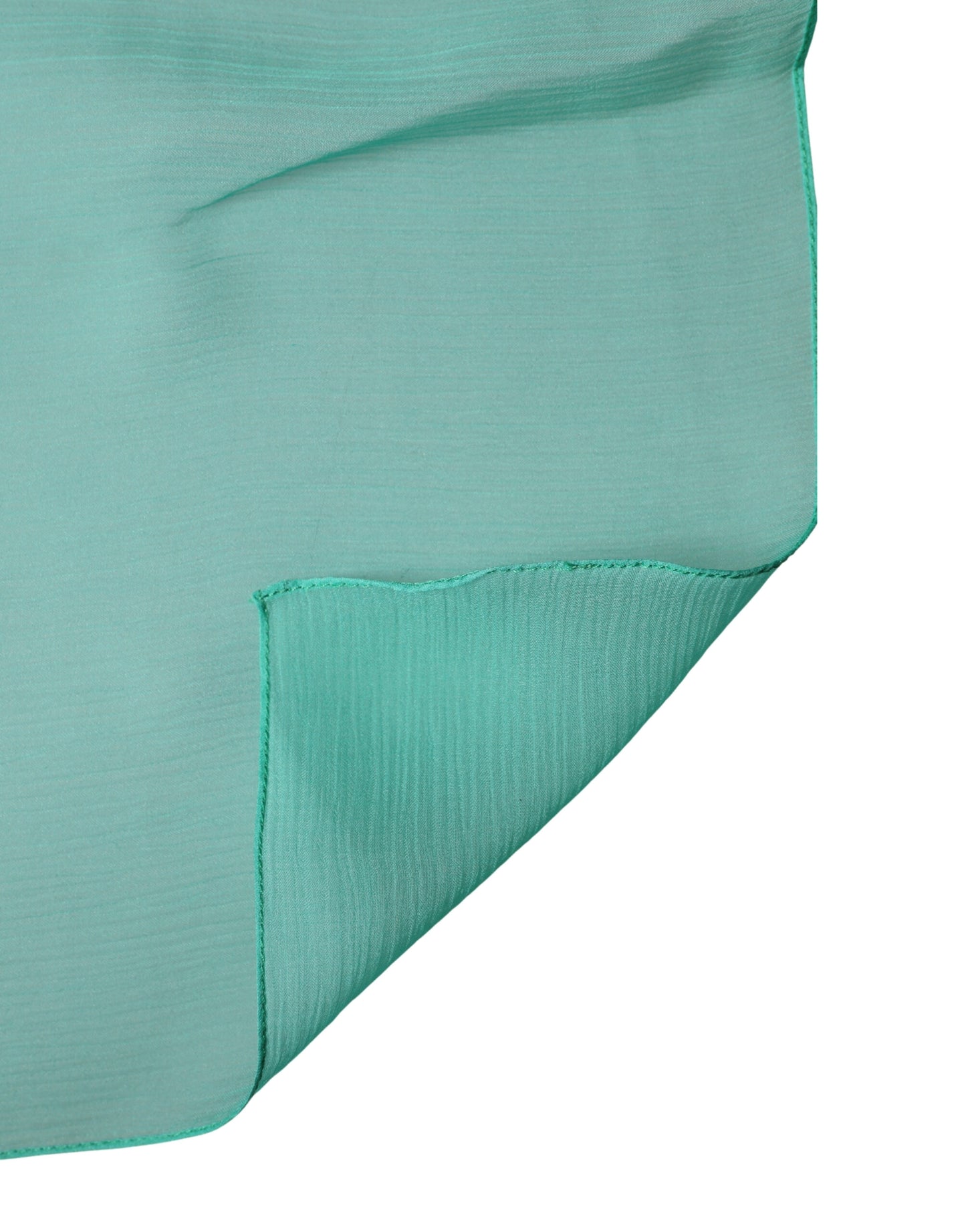 Dolce & Gabbana Light Green Silk Neck Wrap Foulard 131cm x 126.5cm Scarf Curated Luxury Accessories by Orvyn