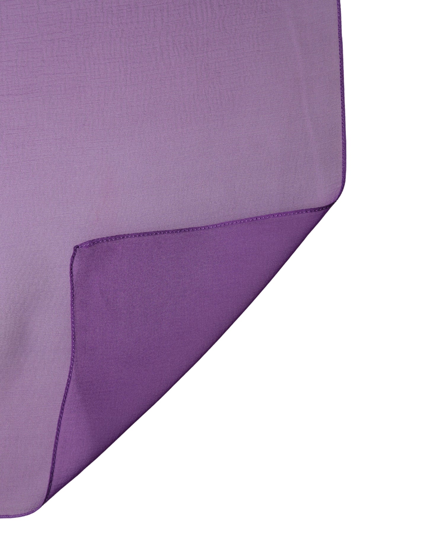 Dolce & Gabbana Purple Silk Neck Wrap Shawl Foulard 134cm x 131cm Scarf Curated Luxury Accessories by Orvyn
