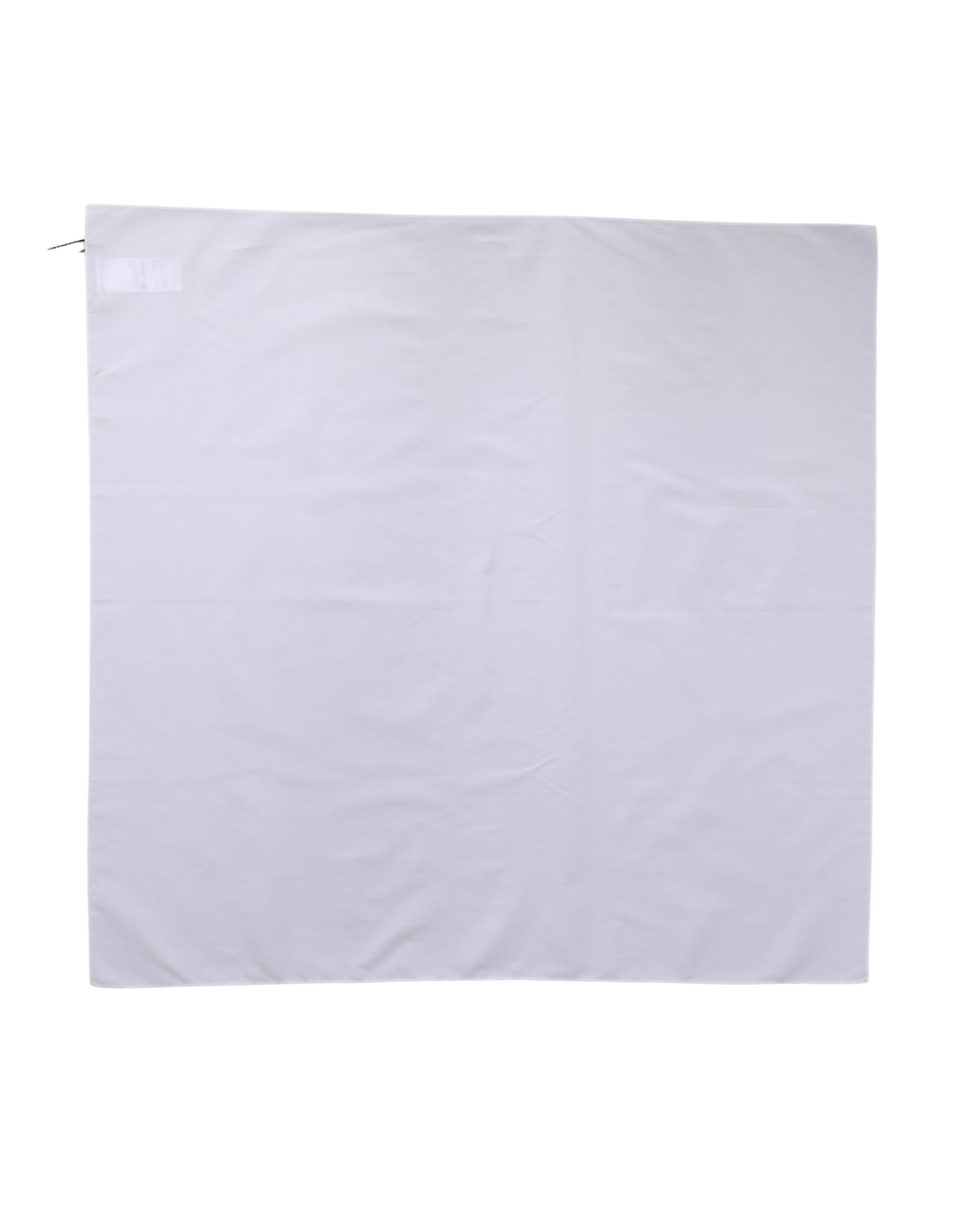 Dolce & Gabbana White Cotton Wrap Square Shawl Stole 71cm x 70cm Scarf Curated Luxury Accessories by Orvyn