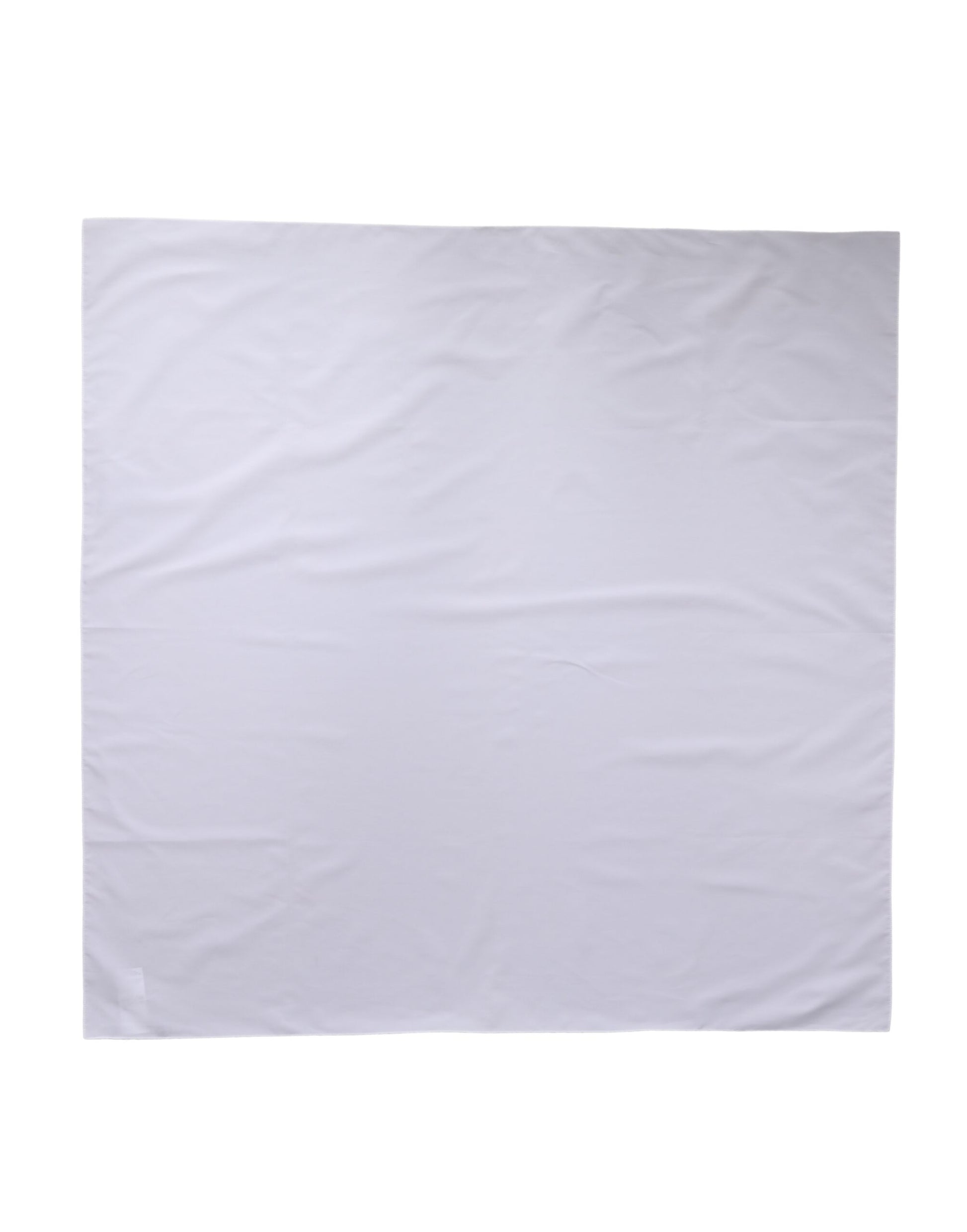 Dolce & Gabbana White Cotton Wrap Square Shawl Stole 91cm x 90cm Scarf Curated Luxury Accessories by Orvyn