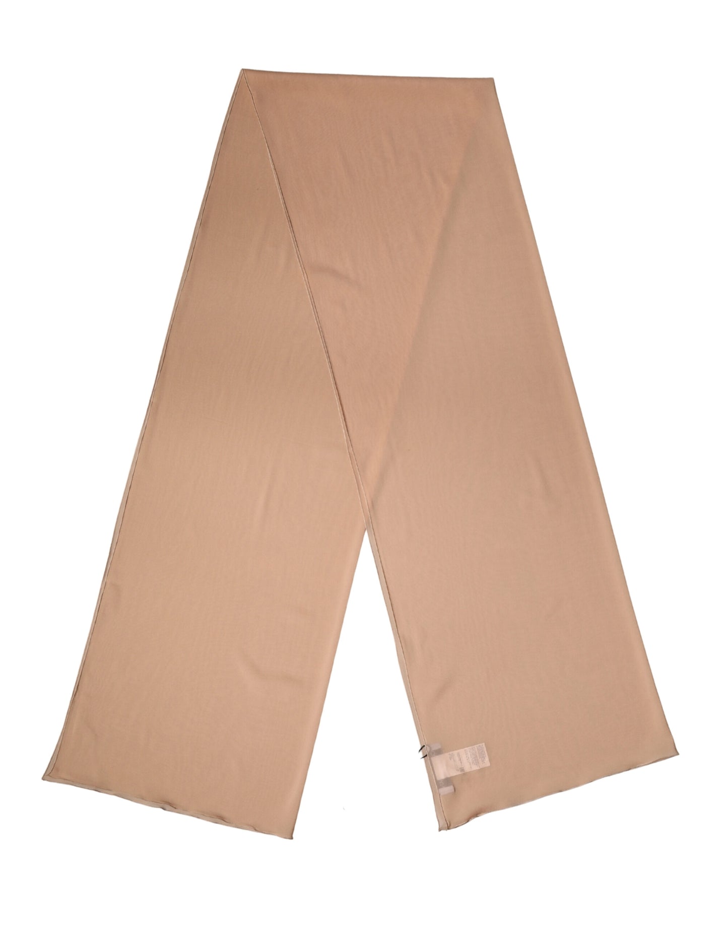 Dolce & Gabbana Beige Silk Neck Wrap Shawl Women Stole 200cm x 64cm Scarf Curated Luxury Accessories by Orvyn