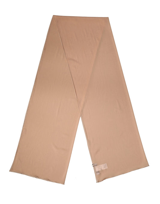 Dolce & Gabbana Beige Silk Neck Wrap Shawl Women Stole 200cm x 64cm Scarf Curated Luxury Accessories by Orvyn