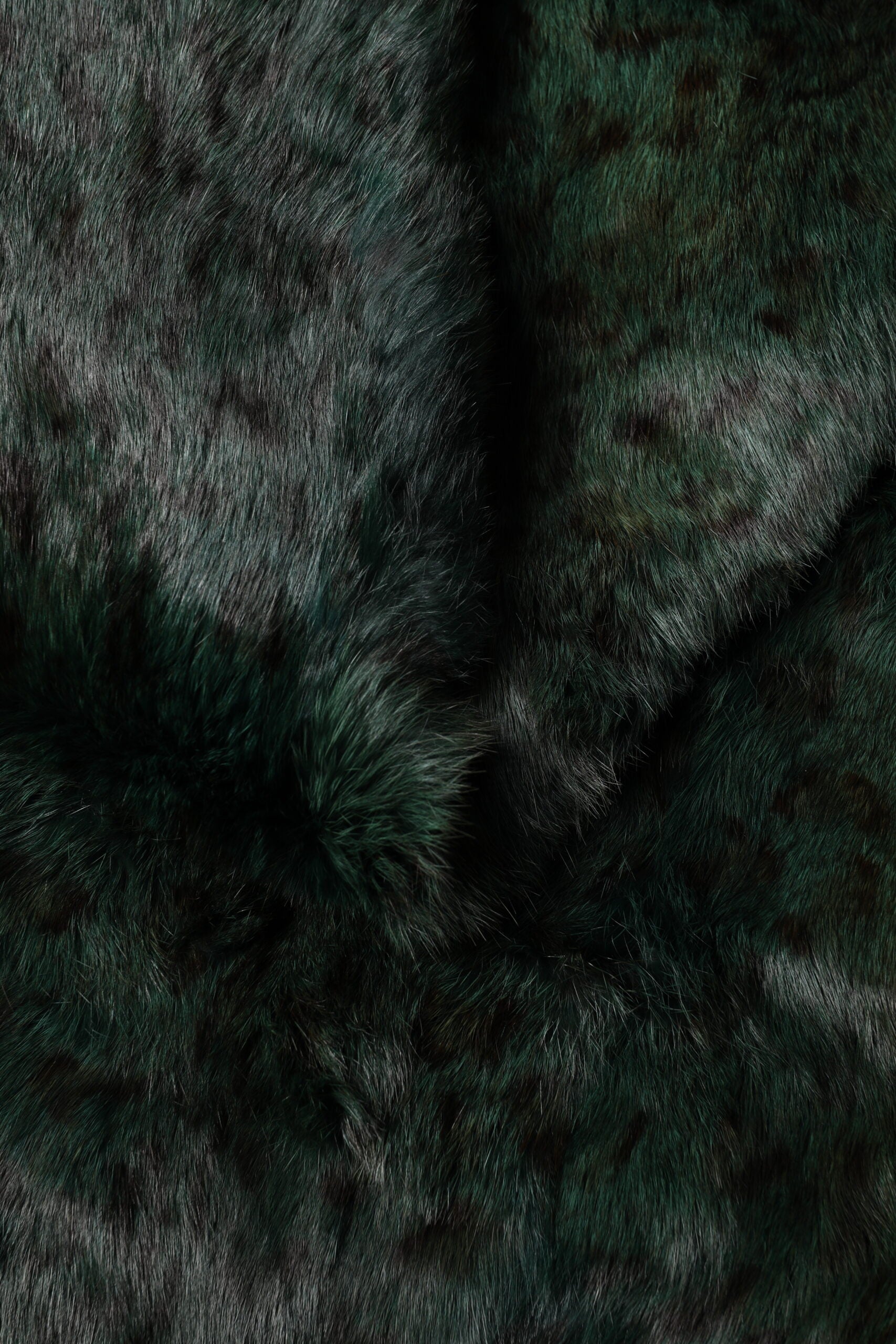 Dolce & Gabbana Black Green Stripe Fur Shawl Neck Wrap 180cm x49cm Scarf Curated Luxury Accessories by Orvyn