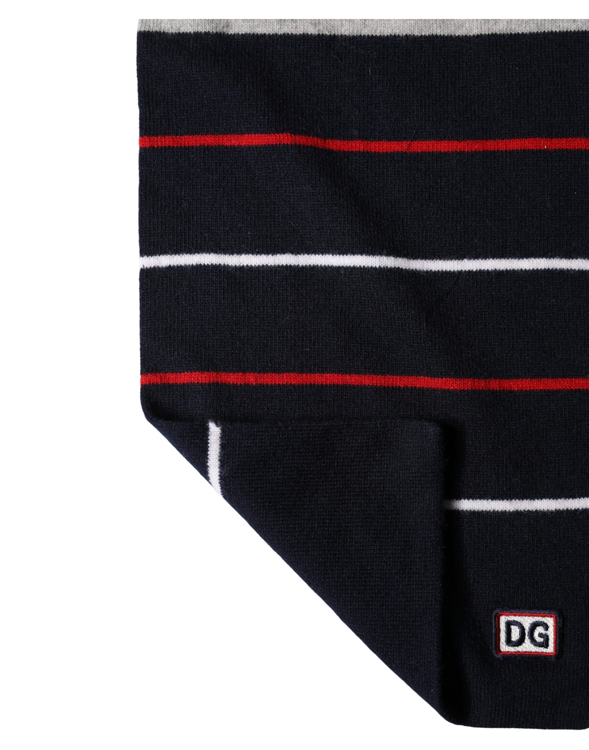 Dolce & Gabbana Multicolor Stripes Shawl Neck Wrap 119cm x 20cm Scarf Curated Luxury Accessories by Orvyn