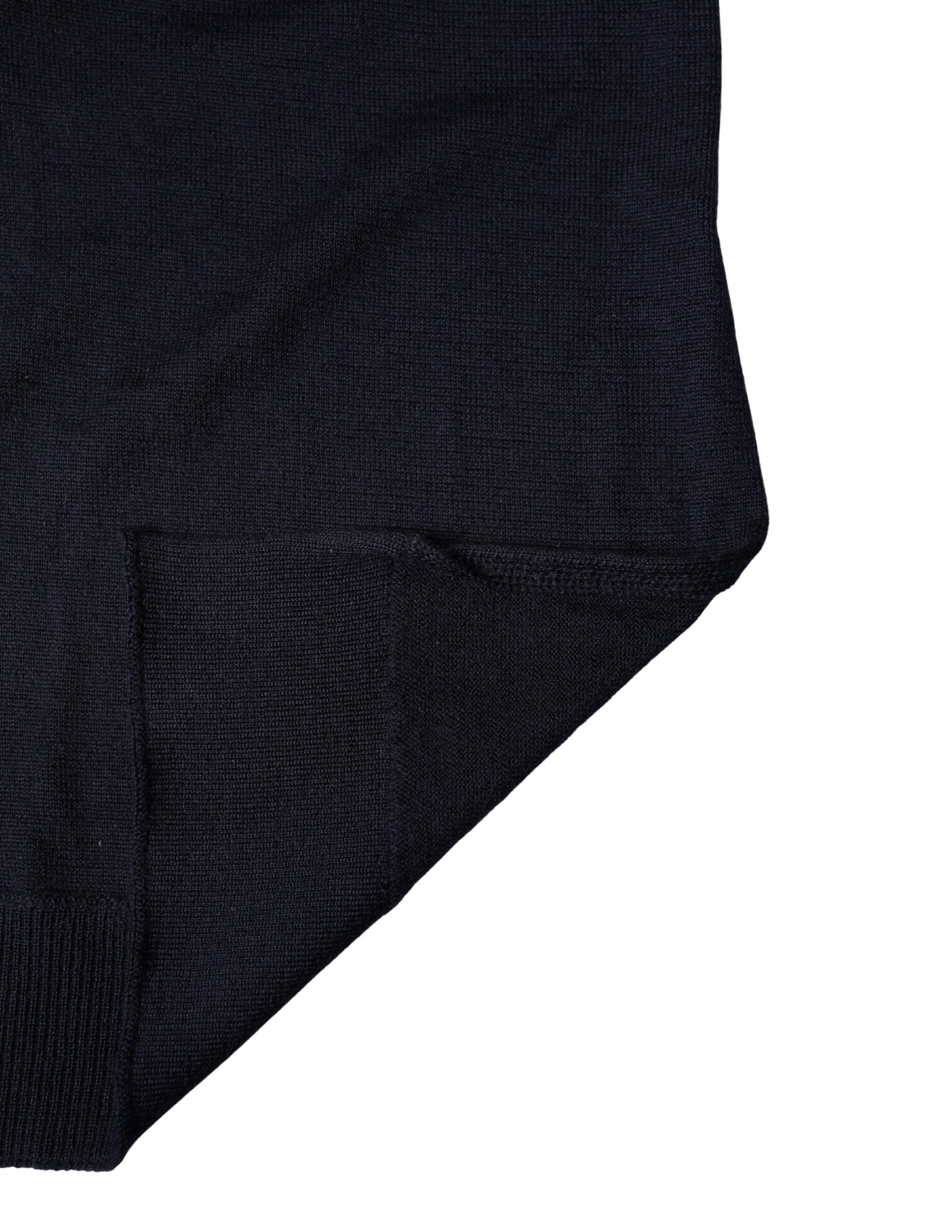 Dolce & Gabbana Black Wool Knitted Shawl Neck Wrap 200cm x 25cm Scarf Curated Luxury Accessories by Orvyn