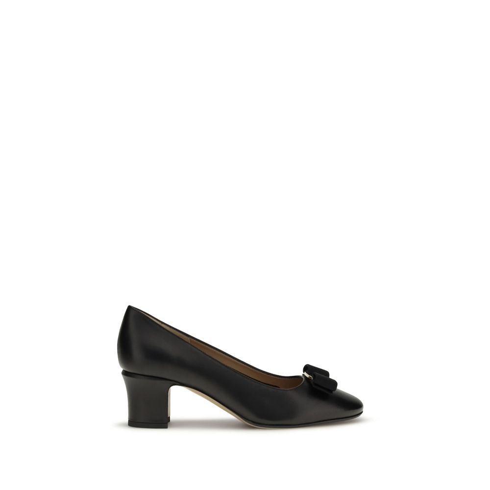 Ferragamo Black Fiocco Vera Pumps schwarz