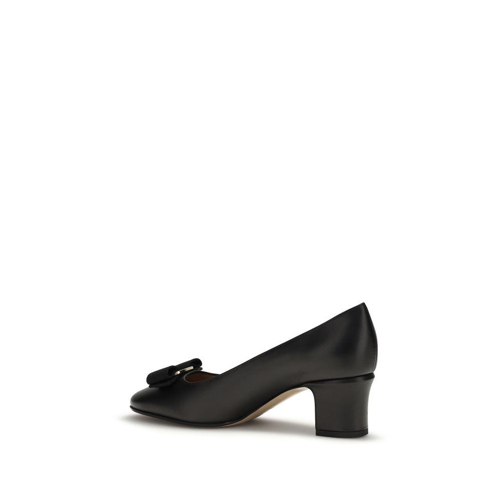 Ferragamo Black Fiocco Vera Pumps schwarz