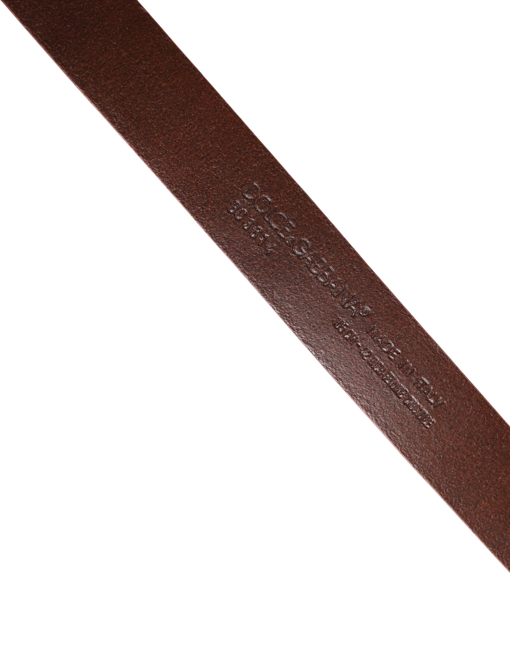 Dolce & Gabbana Red Leather Gold Tone Metal Buckle Men Belt Curated Luxury Accessories by Orvyn