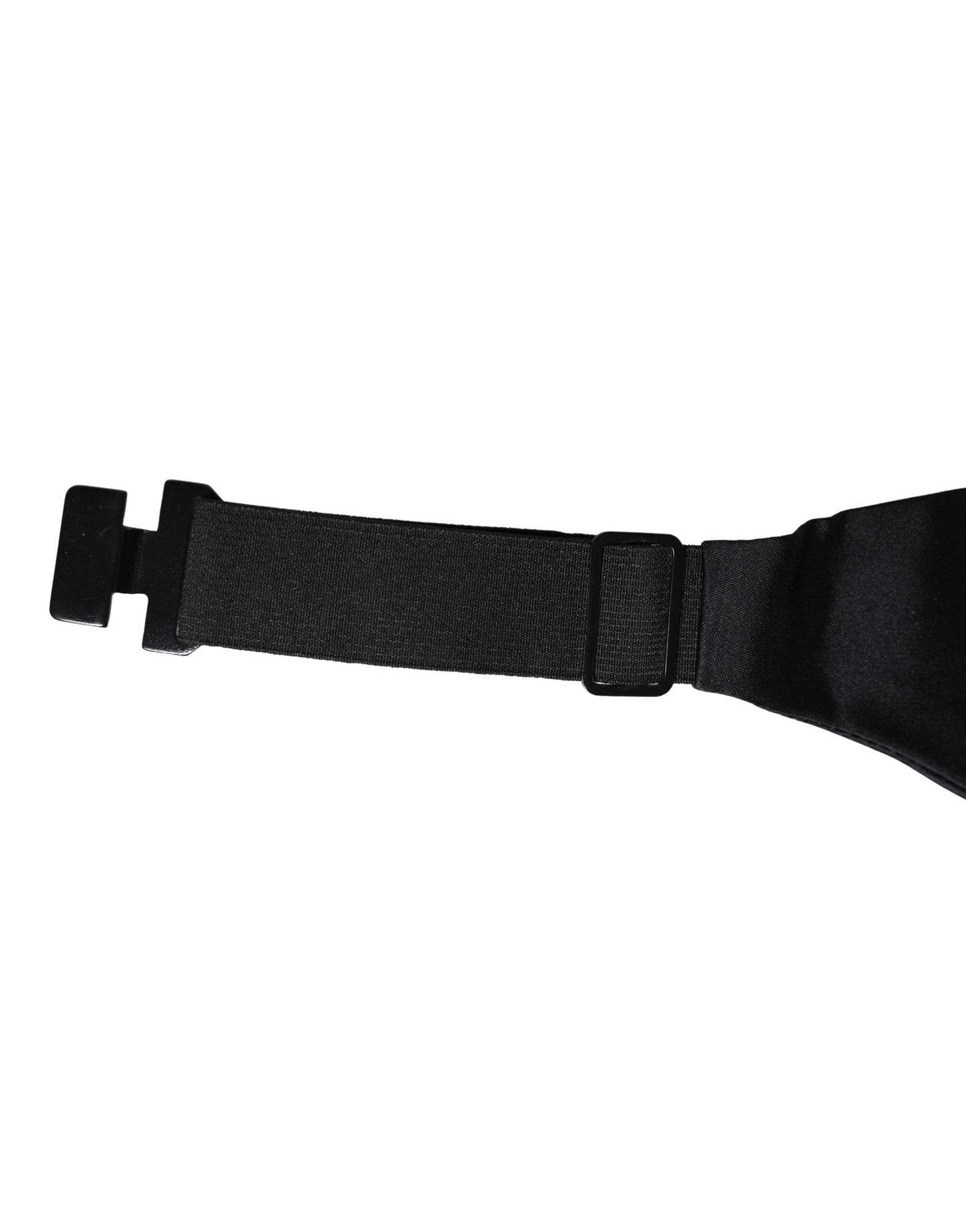 Dolce & Gabbana Black 100% Silk Wide Belt Waist Cummerbund Curated Luxury Accessories by Orvyn