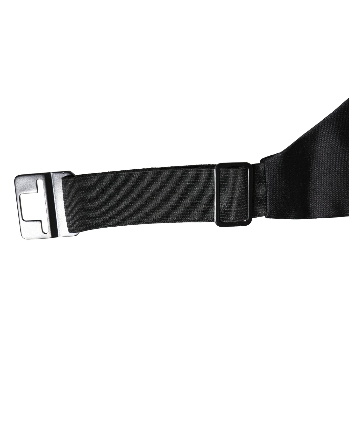 Dolce & Gabbana Black 100% Silk Wide Belt Waist Cummerbund Curated Luxury Accessories by Orvyn