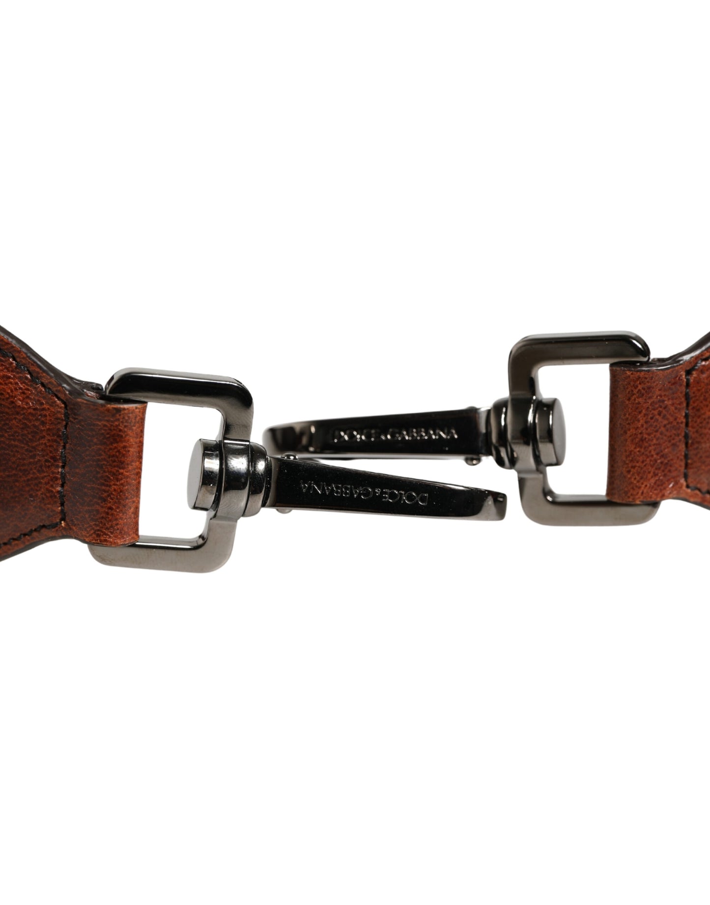 Dolce & Gabbana Brown Horse Velvet Leather Bag Accessory Shoulder Strap Curated Luxury Accessories by Orvyn