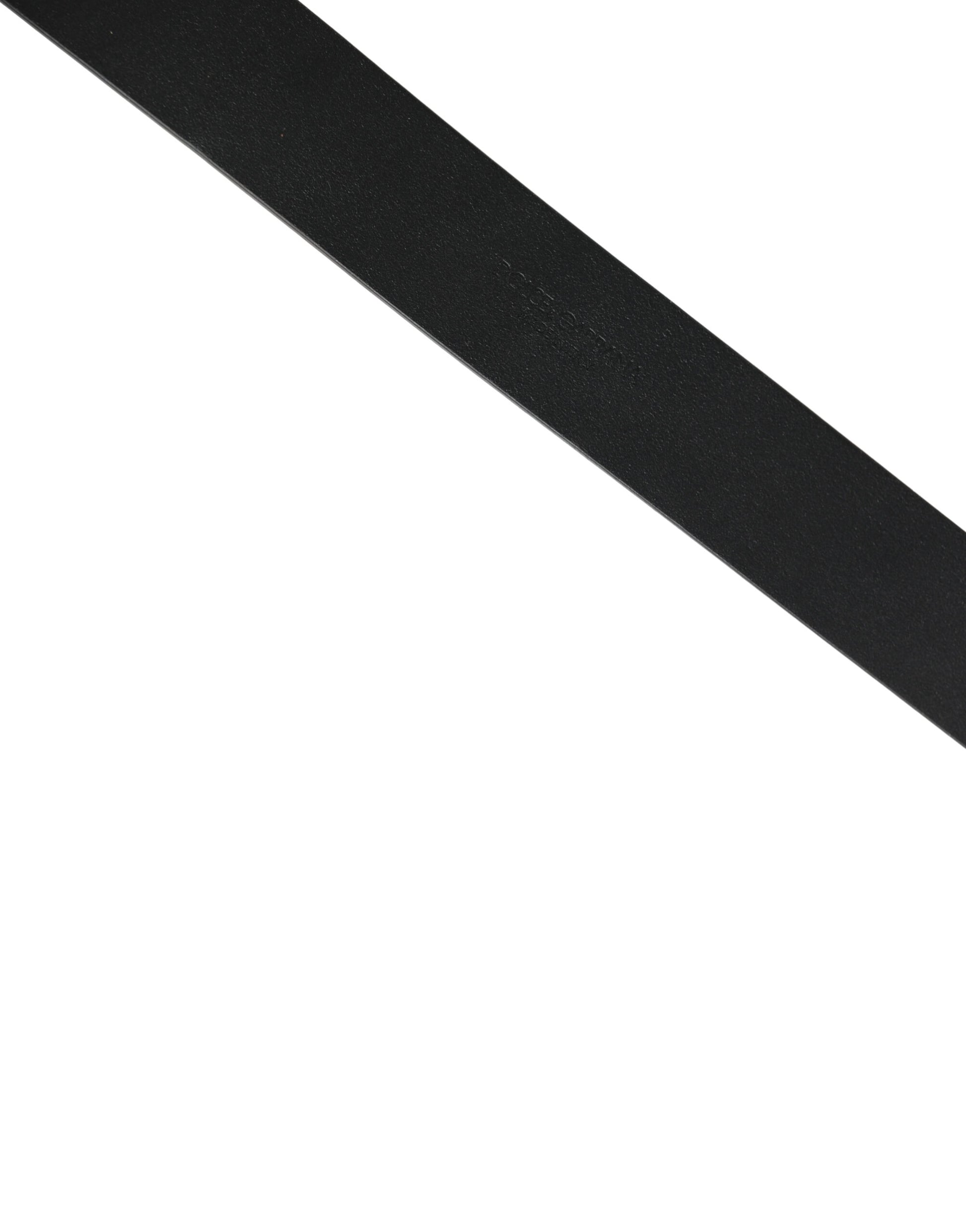 Dolce & Gabbana Black Calf Leather Gold Metal Buckle Belt Curated Luxury Accessories by Orvyn