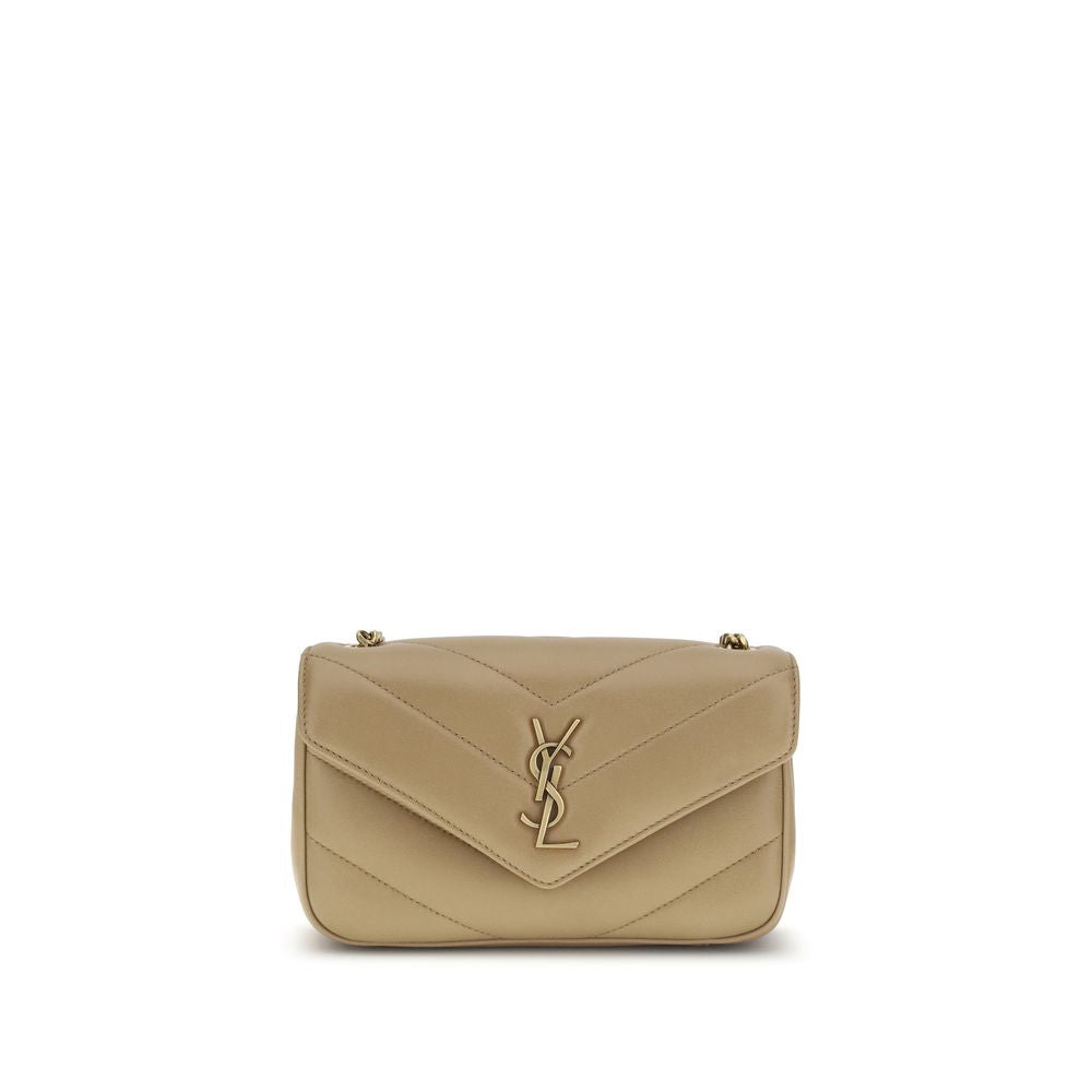 Saint Laurent Beige Lamb Ovis Aries Aries Shoulder Bag Curated Luxury Accessories by Orvyn