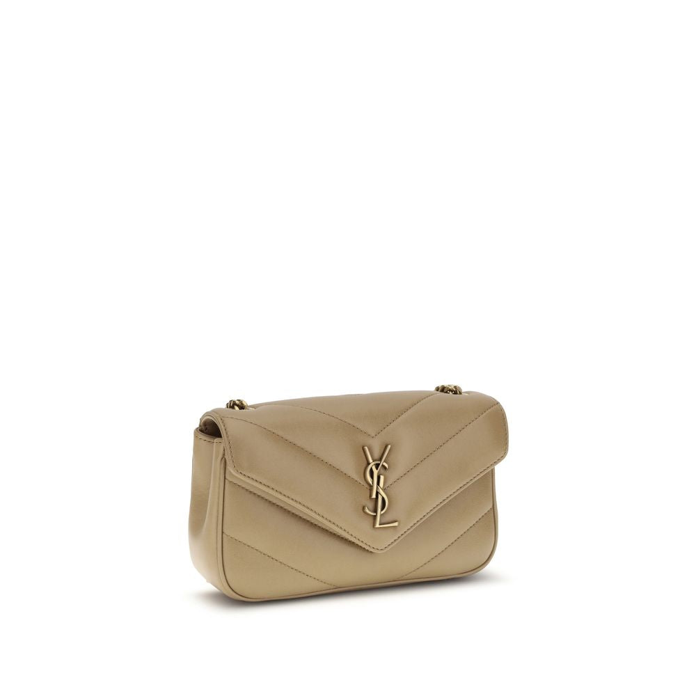 Saint Laurent Beige Lamb Ovis Aries Aries Shoulder Bag Curated Luxury Accessories by Orvyn