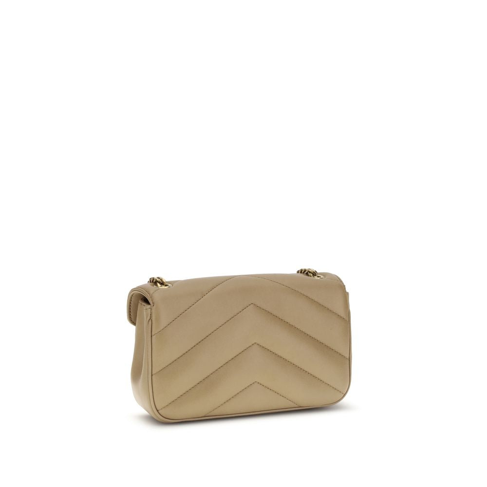 Saint Laurent Beige Lamb Ovis Aries Aries Shoulder Bag Curated Luxury Accessories by Orvyn