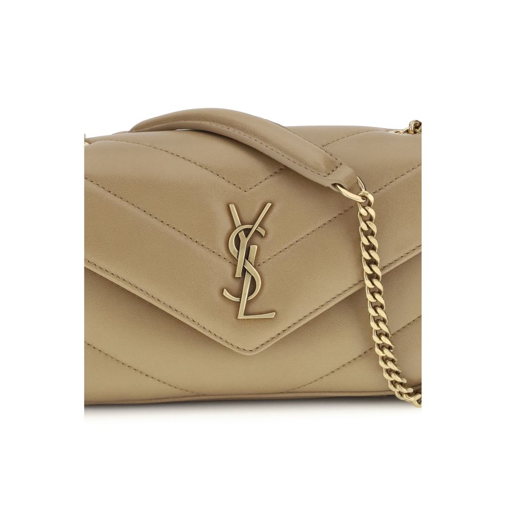 Saint Laurent Beige Lamb Ovis Aries Aries Shoulder Bag Curated Luxury Accessories by Orvyn