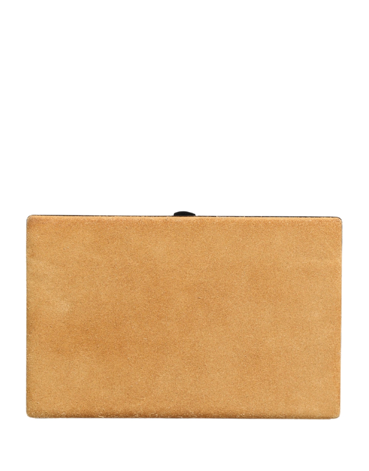 Dolce & Gabbana Beige Velvet Calf Leather Clutch Evening Women Purse Bag Curated Luxury Accessories by Orvyn