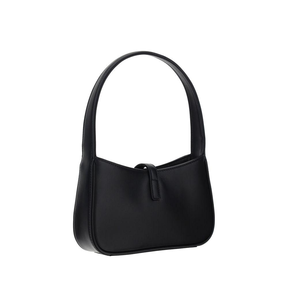 Saint Laurent Black Calf Leather Bos Taurus Shoulder Bag Curated Luxury Accessories by Orvyn