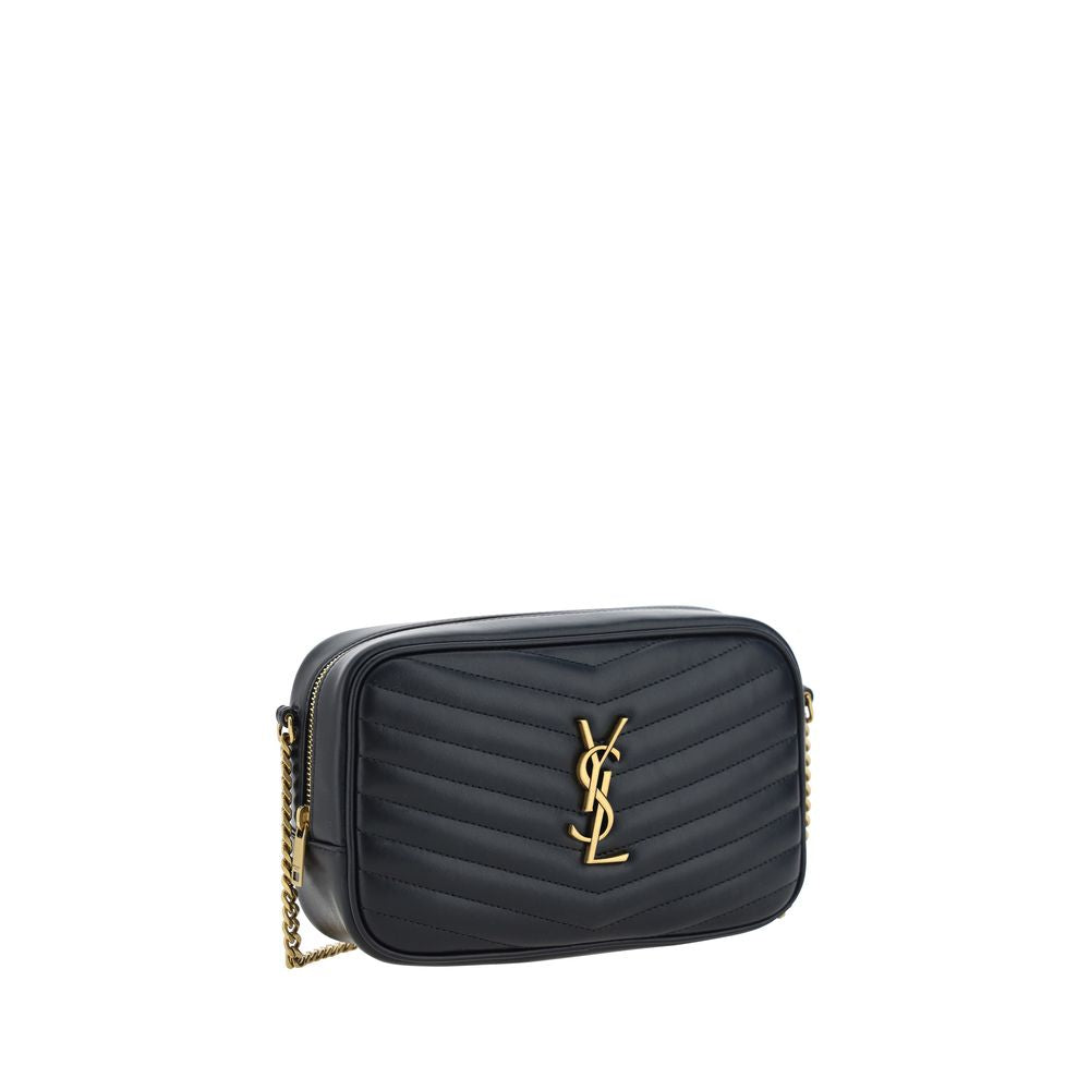 Saint Laurent Black Calf Leather Bos Taurus Shoulder Bag Curated Luxury Accessories by Orvyn