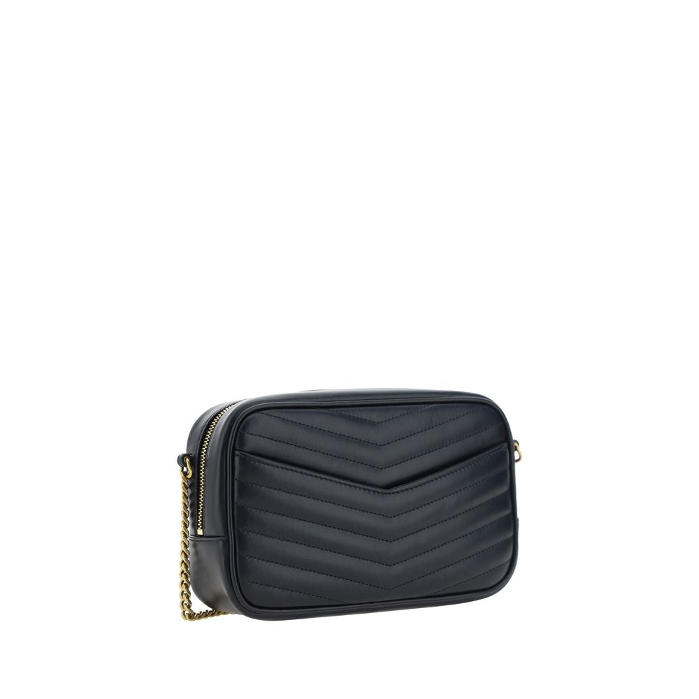 Saint Laurent Black Calf Leather Bos Taurus Shoulder Bag Curated Luxury Accessories by Orvyn