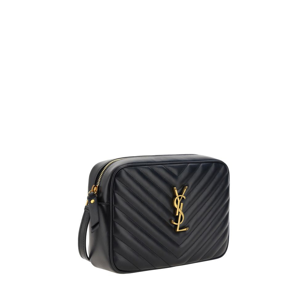 Saint Laurent Black Calf Leather Bos Taurus Shoulder Bag Curated Luxury Accessories by Orvyn