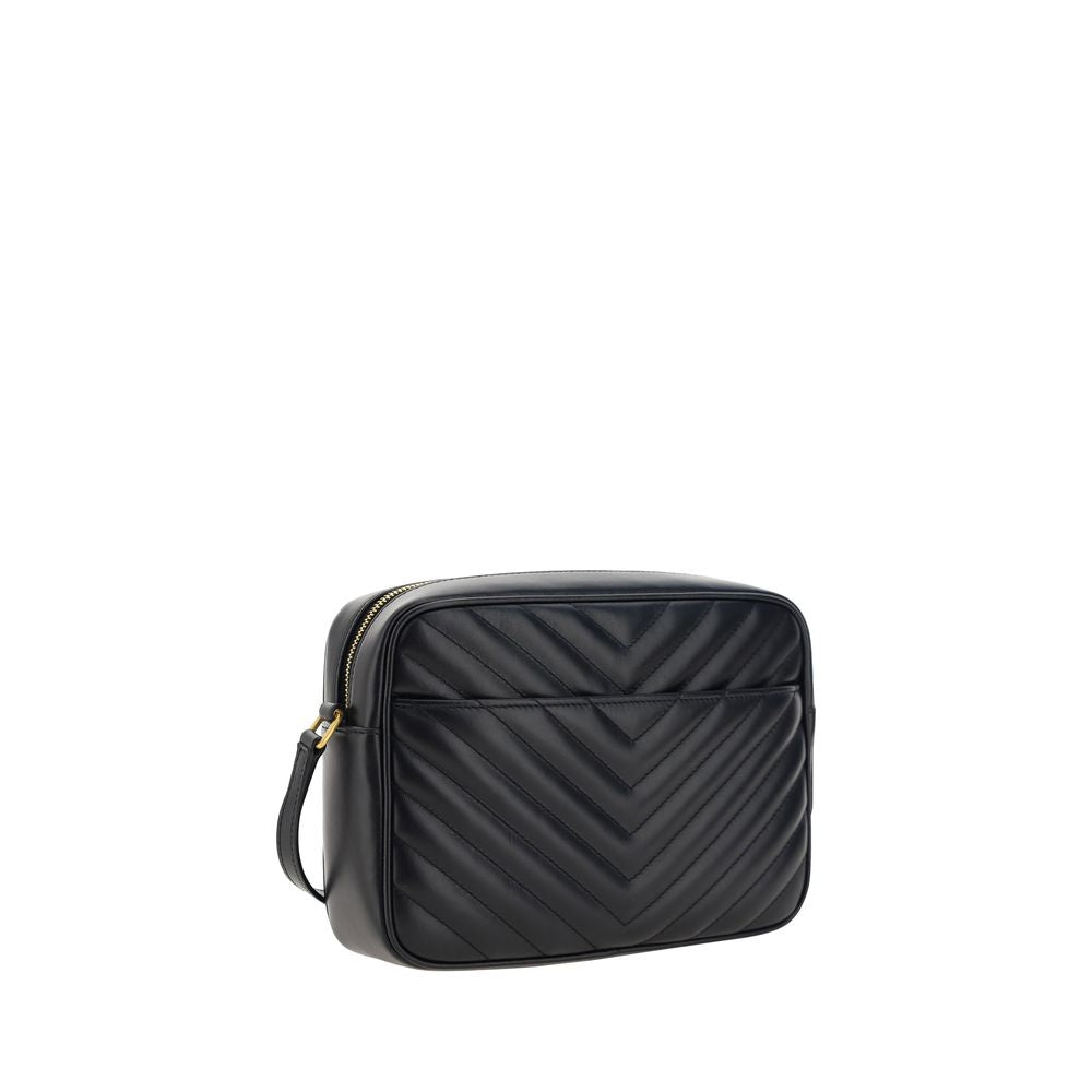 Saint Laurent Black Calf Leather Bos Taurus Shoulder Bag Curated Luxury Accessories by Orvyn