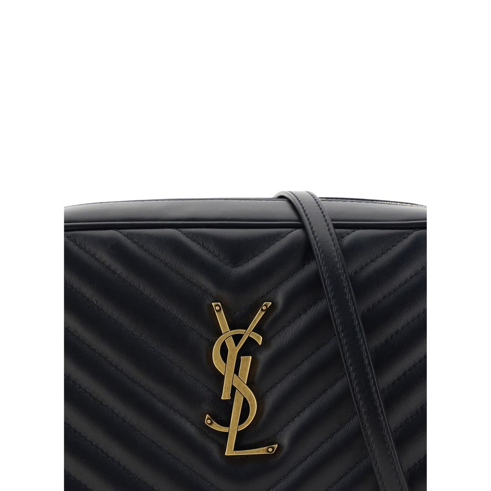 Saint Laurent Black Calf Leather Bos Taurus Shoulder Bag Curated Luxury Accessories by Orvyn