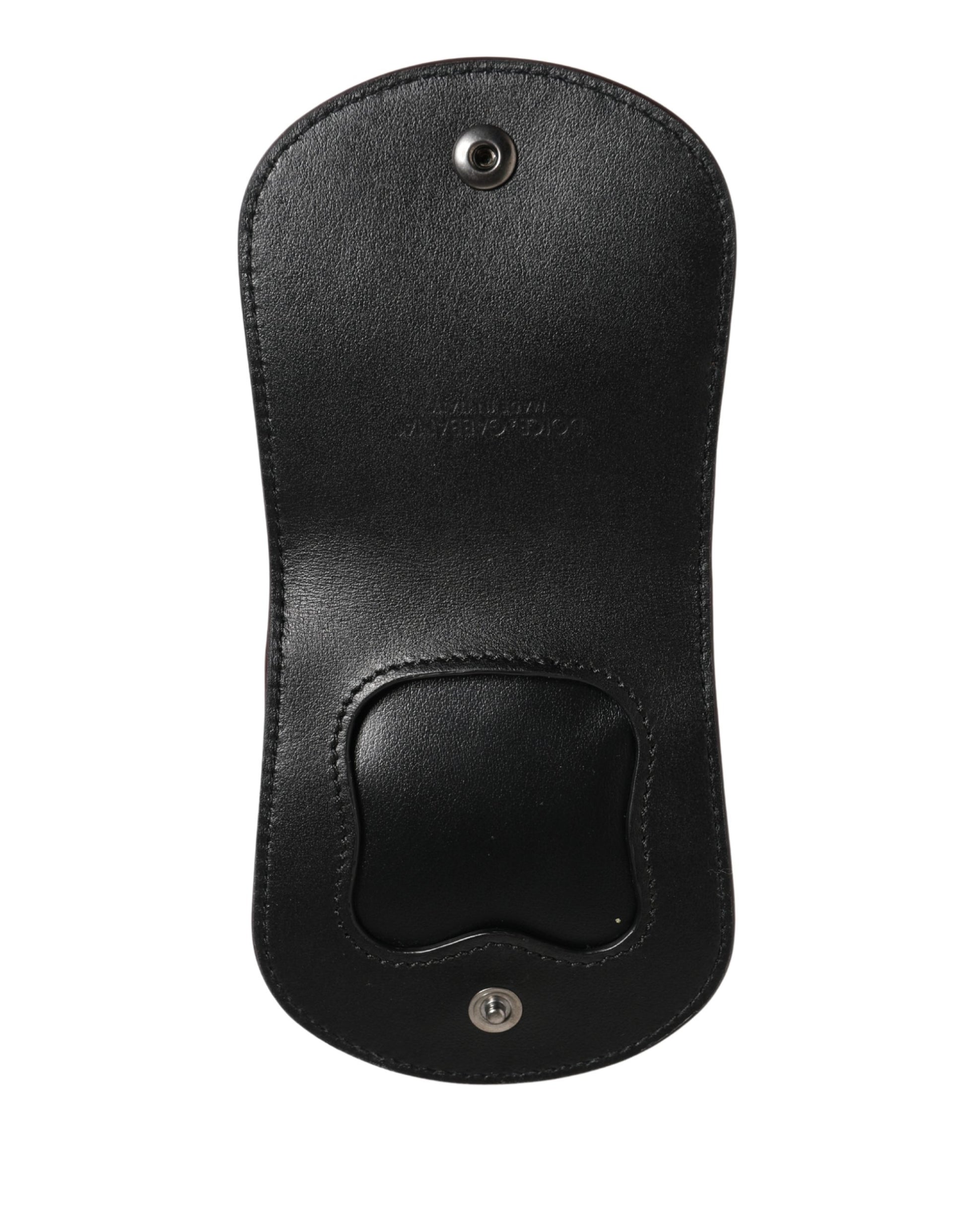 Dolce & Gabbana Burgundy Exotic Skin Condom Case Holder Pocket Wallet Curated Luxury Accessories by Orvyn