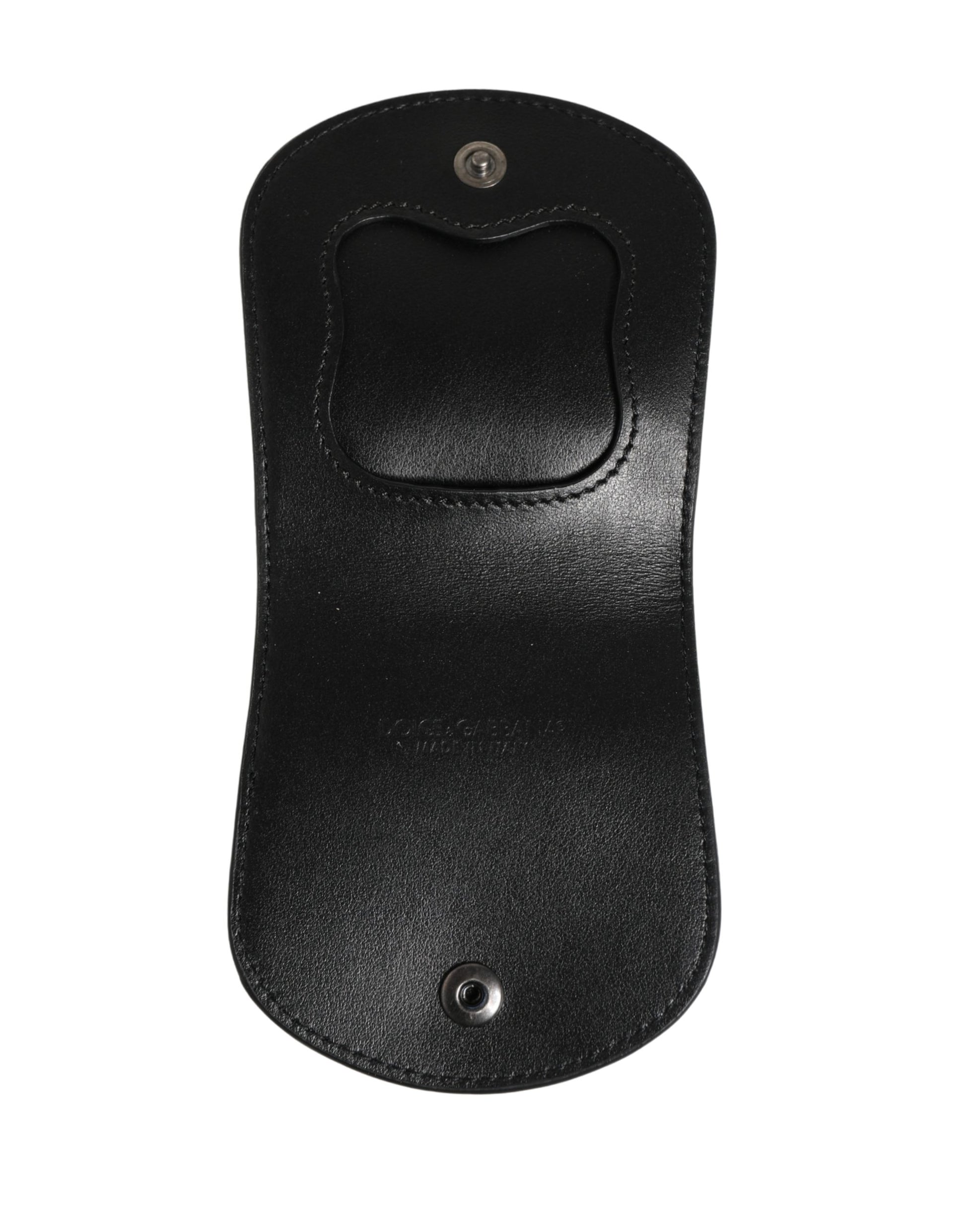 Dolce & Gabbana Black Exotic Skin Condom Case Holder Pocket Wallet Curated Luxury Accessories by Orvyn