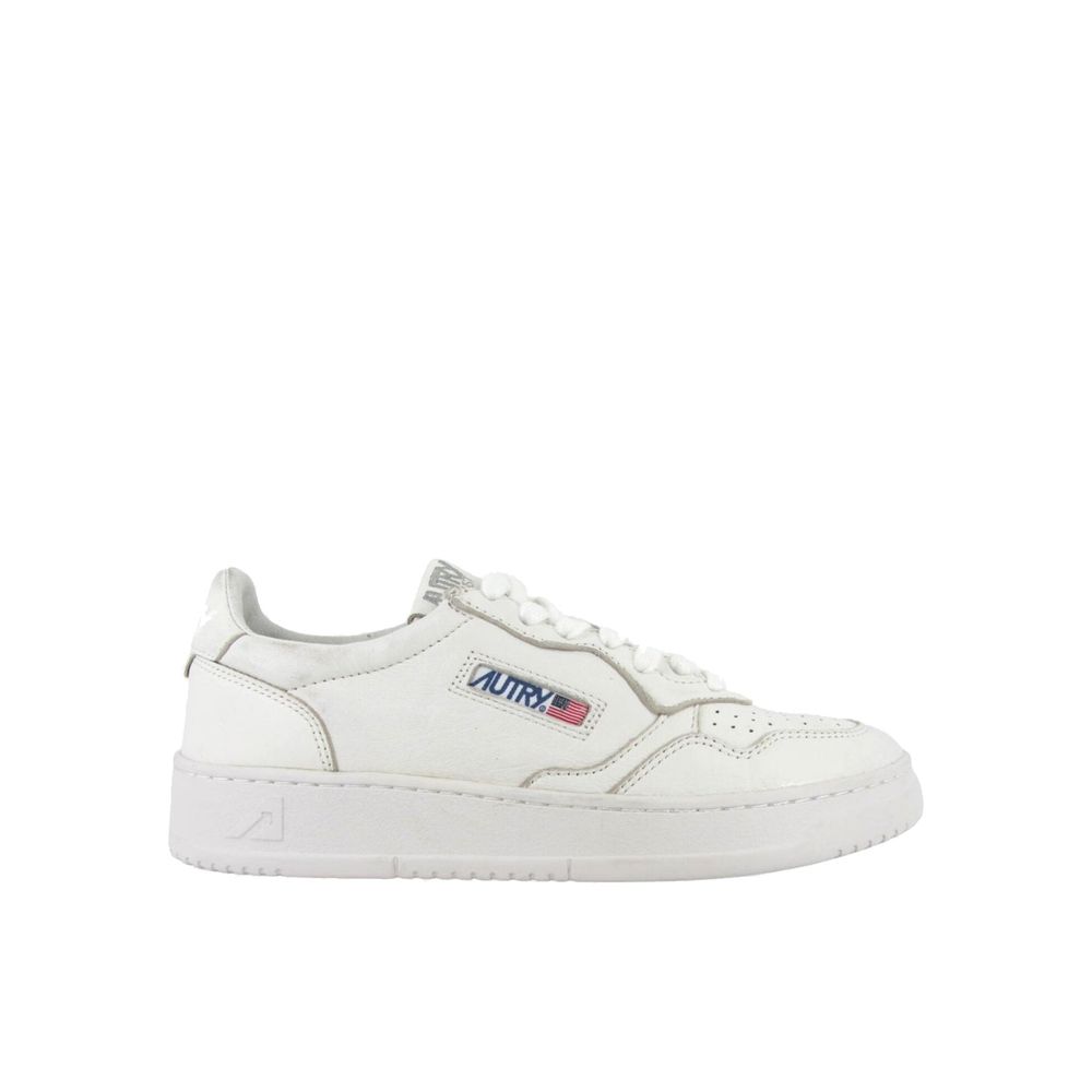 Autry White Leather Low Top Sneakers Curated Luxury Accessories by Orvyn