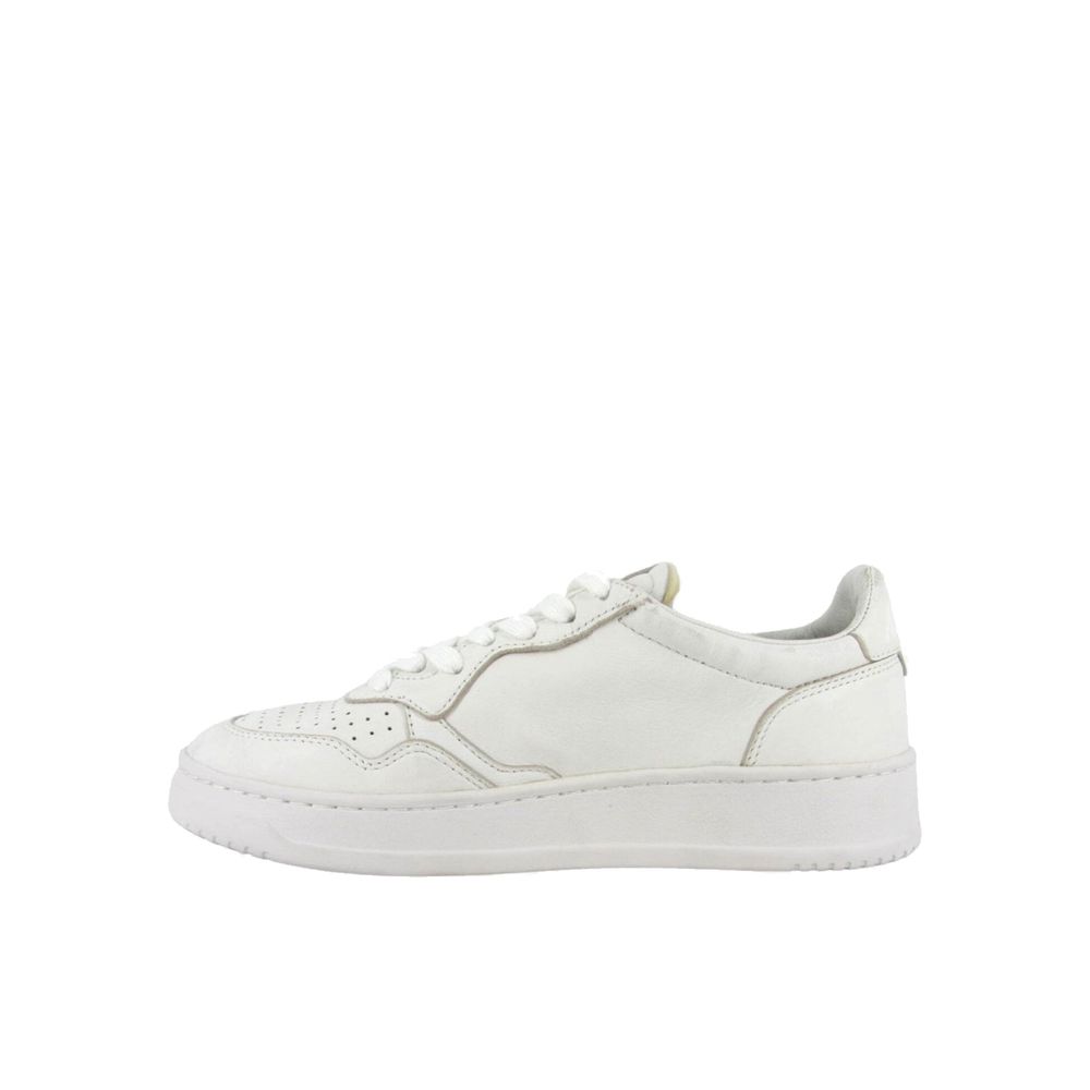 Autry White Leather Low Top Sneakers Curated Luxury Accessories by Orvyn